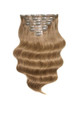 Chestnut - Elegant 14" Silk Seamless Clip In Human Hair Extensions 120g